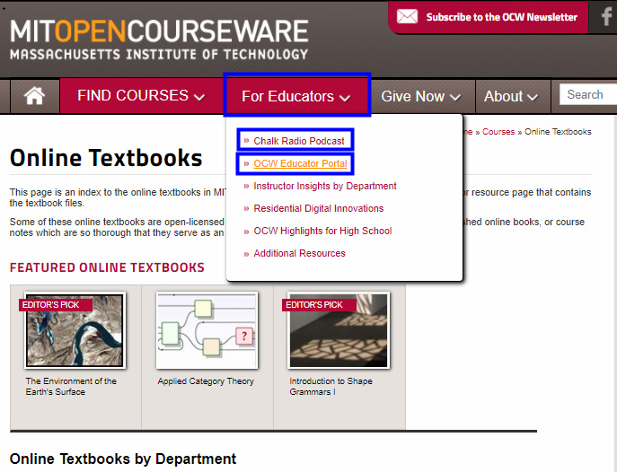 MIT Open Courseware | DMC